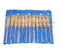 SET 12pz SCALPELLI PER LEGNO SGORBIE INTAGLIO UTENSILI FALEGNAME