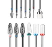 Set 13 Punte Da Trapano Per Unghie, Punte Fresa Manicure E Pedicure, Cura Mani