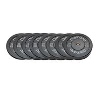Set 130 kg Dischi bumper Diamond Professional foro 50 mm
