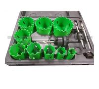 SET 13pz FRESE PER CERAMICA PIASTRELLE PIETRA CEMENTO 19-64mm TOOLTEK