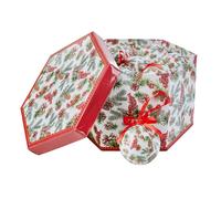 Set 14 decorazioni alberoscatola regalo esagonale Ø 7,5 cm - Decor
