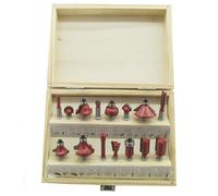 SET 15 FRESE FRESA PER LEGNO PER SCANALARE RIFILARE SANALATURE FRESATRICE 6MM