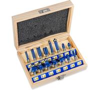Set 15 Frese per Scanalature Legno Codolo 8 Mm, in Acciaio Forgiato. Punte per T