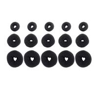 Set 15 Pezzi Hair Donut Bun Maker Invisibile per Chignon Nero
