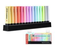 Evidenziatori Stabilo Boss Pastel - colori assortiti - tratto 2 - 5 mm - Stabilo - deskset 15 pezzi