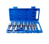 Set 15pz Bussole Esagonali Profonde 5.5mm - 19mm, Inserti Avvitatore 1/4" - Acciaio Cromo Vanadio, Alta Durezza, per Trapano e Avvitatore (15 pezzi)