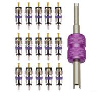 Set 15pz Nuclei Grandi Foro per Clima Auto Europea | Lega alluminio e rame, alta pressione, durata superiore, flusso ottimizzato, 15 pezzi