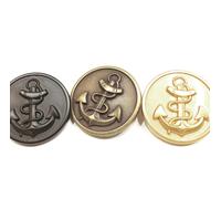 SET 16 BOTTONI BLAZER NYLON ANCORA NERO