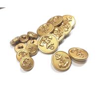 SET 16 BOTTONI BLAZER NYLON ANCORA ORO