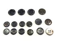 SET 16 BOTTONI MADREPERLA UOMO DARK GREY