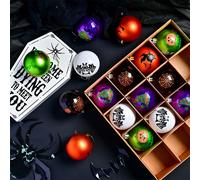 Set 16 Palline Halloween Ornamenti Plastica 6CM per Albero da Appendere Decorazi