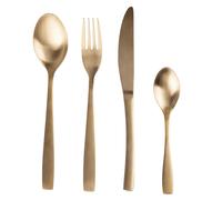 Set 16 posate Manhattan in acciaio inox 18/0, oro satinato