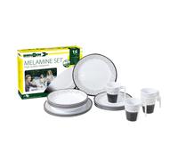 Brunner Set Stoviglie melamina Pralin 16pz Bianco