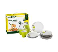 BRUNNER Set di stoviglie in melamina di Alta qualità (16 Pezzi), con Sistema Antiscivolo.