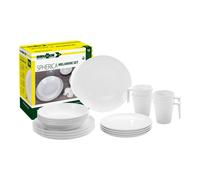 Brunner 0830160N.C7T Set Piatti e Tazze in Melamina Infrangibili 16 Pz, Set Spherica