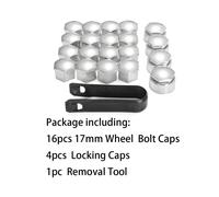 SET 17MM AUTO COPRIBULLONI COPRI BULLONE TAPPI RUOTE PER AUDI A7 S7 A8 S8