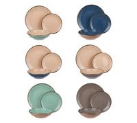 Set 18 piatti ceramica colorati Sinfonia multicolore