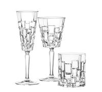 RCR Cristalleria Italiana Set 18 Bicchieri Cristallo Etna: 6 Vino, 6 Flute, 6 Acqua