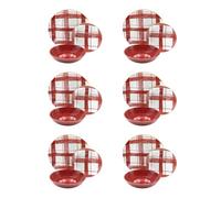 Set 18 pz tavola cottage porcellana rosso