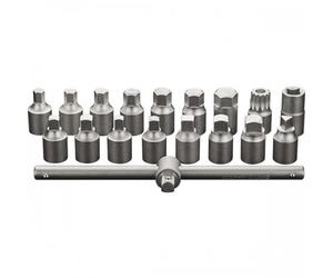 SET 18pz CHIAVI PER TAPPI OLIO - CHIAVE A BUSSOLA TAPPO OLIO - NEO TOOLS 11-235