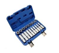 Set 19 Chiavi a Bussola Corte e Lunghe 80 MM Prof. Interno Torx Femmina DA 1/2"