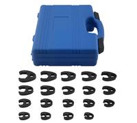 Set 19 Chiavi Curve in Acciaio #45 8-32mm for Riparazione Meccanica Auto