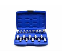 SET 19 PZ BUSSOLE 1/2 TORX T30-T70 MASCHIO FEMMINA E10-24 T20-T70 IMPRONTA KIT