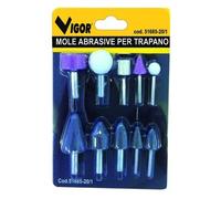 SET 1O MOLE ABRASIVE PER TRAPANO GAMBO 6 - 10MM