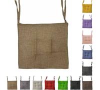 Set 2 4 6 Cuscini Sedie Cucina Soggiorno 40X40 cm Coprisedia Tinta Unita