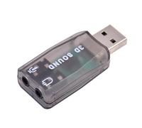 Set 2 adattatori audio USB esterni, adattatore audio USB per computer, adattatore audio stereo esterno USB 2 in 1 | Nessun driver richiesto. Adattatore audio plug-and-play per giocare e