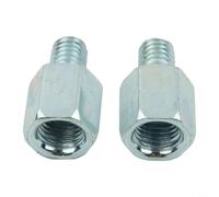 Set 2 Adattatori per moto Cromati 10mm-8mm Set 2 Adattatori per | Acciaio ad alta resistenza, anti-corrosione, lunga durata, coppia completa, compatto