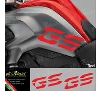 Set 2 Adesivi Fianco Serbatoio Moto BMW R 1200 gs LC Red 2013 / 2016