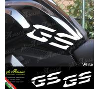 Set 2 Adesivi Fianco Serbatoio Moto BMW R 1200 gs LC White 2013 / 2016