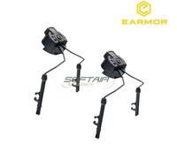 Set 2 Agganci Rail Kit Arc Model per peltor Earmor (ea-m11-peltor)