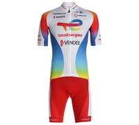 Set (2 articoli) Team TotalEnergies TDF 2021 bianco/rosso