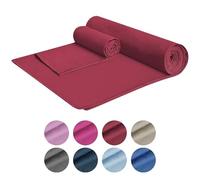 Set 2 Asciugamani Palestra Sport Salviette Sportive In Microfibra Compatte Ultraleggere Fitness Sauna Yoga Viaggio Asciugamano Piscina Salvietta Corsa Telo Allenamento Lavabili No Odori - Bordeaux