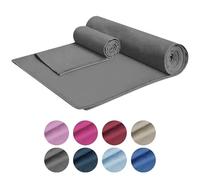 Set 2 Asciugamani Palestra Sport Salviette Sportive In Microfibra Compatte Ultraleggere Fitness Sauna Yoga Viaggio Asciugamano Piscina Salvietta Corsa Telo Allenamento Lavabili No Odori - Smoke