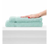 Set 2 asciugamani viso e ospite spugna 650 gr COGAL RANGER Light Green