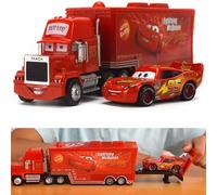 Set 2 auto Disney Pixar n.95 1° camion McQueen Mack & Hauler pressofuso auto