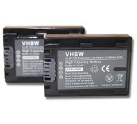 Set 2 Batterie VHBW 500mAh compatibile con Videocamera Fotocamera Sony DCR-SR37E, DCR-SR38, DCR-SR38E, DCR-SR52(E), DCR-SR55(E), DCR-SR57, DCR-SR57E, DCR-SR72(E)