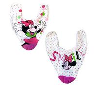 Set 2 Bavaglini a Bandana con Accessorio Dentizione Minnie e Mickey DISNEY (minnie 9607)