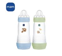 Set 2 Biberon - MAM - Easy Start - Anti-coliche - 320 ml - Tettarella Flow 3 - Oceano + Sabbia