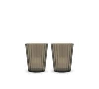 Set 2 Bicchieri In Acrilico 370ml Marrone