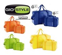 Set 2 borse termiche 24+7 LT. termica tracolla pranzo bottiglia lavoro GiòStyle
