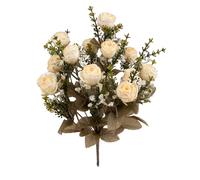 Set 2 Bouquet Artificiali di Rose Dry H 40 cm