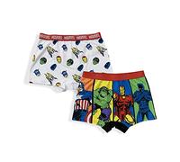 Set 2 Boxer Marvel Hulk, Capitan America Bambino Shorties Mutandine Intimo 5962