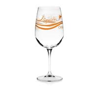 Set 2 Calici Bar Spritz in Vetro con Decoro Krizia Wave 500 cc Cerve