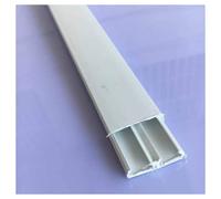 SET 2 CANALINA PASSACAVO CON SEPARATORE 2 METRI 30 X 10MM BIANCO PORTACAVI 60773