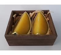 Set 2 candele fetta limone 10 cm