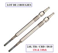 Set 2 Candelette NEWPARTS DKC00671 Per Audi VW Passat Golf 2.0L TDI